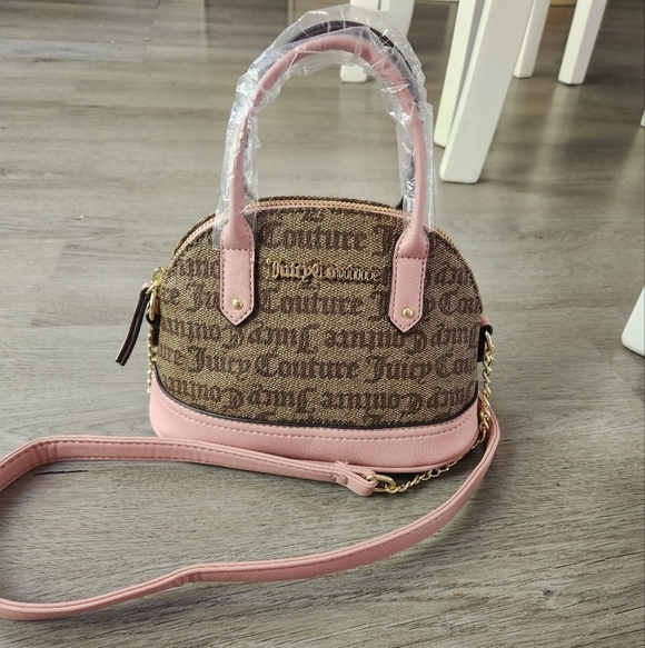 Juicy Couture Handbags - NWOT Juicy Couture mini bowler monogram purse y2k 90s pink feminine barbiecore